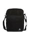 Emerson Fabric Shoulder / Crossbody Bag with Zipper, Internal Compartments & Adjustable Strap Black 18x6x23cm