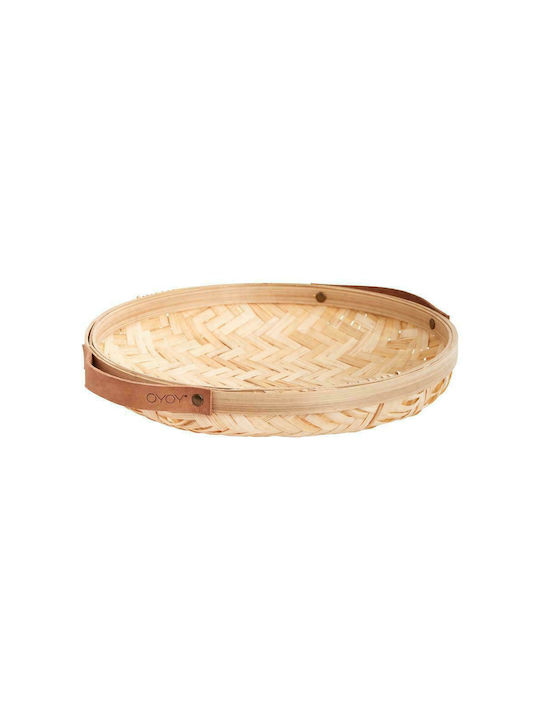 OYOY Sporta Brotkorb aus Bambus Braun 30x30cm