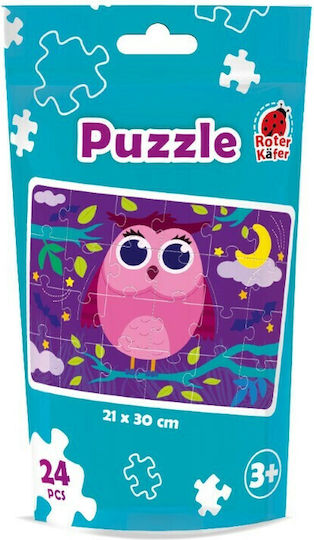 Παιδικό Puzzle On The Go Κουκουβάγια για 3+ Ετών 24pcs Roter Kafer