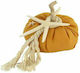 Art et Lumiere Decorative Pumpkin made of Fabric Yellow 12x12cm 1pcs