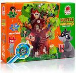 Puzzle pentru Copii Ντετέκτιβ Ιστορία του Δάσους pentru 3++ Ani 54buc Roter Kafer