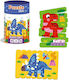 Παιδικό Puzzle Δεινόσαυροι για 3+ Ετών 16pcs Roter Kafer