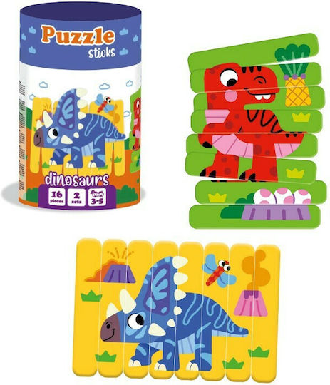 Παιδικό Puzzle Δεινόσαυροι για 3+ Ετών 16pcs Roter Kafer
