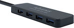 Aisens USB 3.2 Hub 4 Θυρών με σύνδεση USB-A