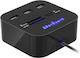 Rebel Hub 3 Θυρών USB 2.0 με σύνδεση USB-A