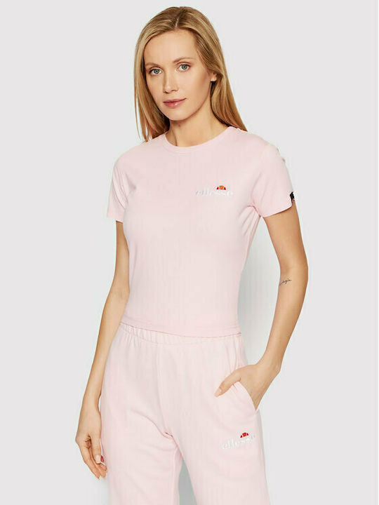 Ellesse Vikins Γυναικείο Αθλητικό Crop T-shirt Ροζ