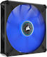 Corsair ML140 LED Elite Premium Case Fan (1600rpm / 82.9cfm) with Blue Lighting and 4-Pin PWM Connection