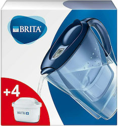 Brita Marella Cool Κανάτα Σερβιρίσματος Πλαστική Μπλε με 3 Ανταλλακτικά Φίλτρα Maxtra+ 2400ml