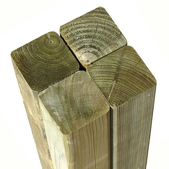 Showood Wooden Beam for Garden Fence 4.5x4.5x300cm Green