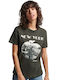 Superdry Damen T-shirt Washed Black