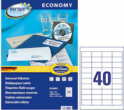 Avery 4000 Self-Adhesive Rectangular A4 Labels 48.5x25.4mm Avery 4000 Self-Adhesive Rectangular A4 Labels 48.5x25.4mm
