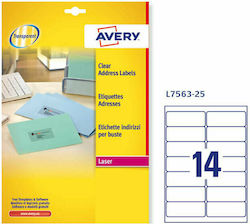 Avery 350 Αυτοκόλλητες Ετικέτες Α4 Ορθογώνιες 99.1x38.1mm
