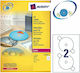 Avery 50 Self-Adhesive Round A4 Labels