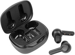 Tracer T2 In-ear Bluetooth Handsfree Ακουστικά με Θήκη Φόρτισης Μαύρα