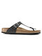 Birkenstock Gizeh Oiled Leather Men's Leather Sandals Black