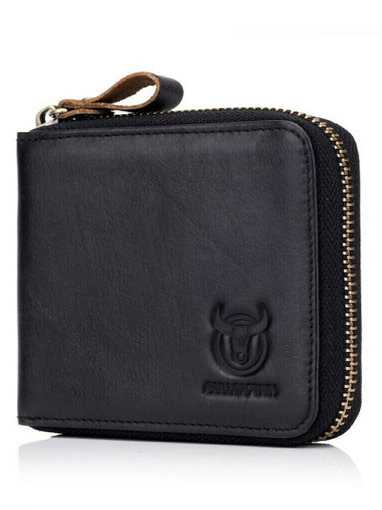 Leather Men's Wallet with RFID Black