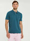 Polo Short Sleeve Blouse Petrol Blue