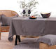 Nef-Nef Homeware Minimal Cotton Tablecloth Grey 140x180cm