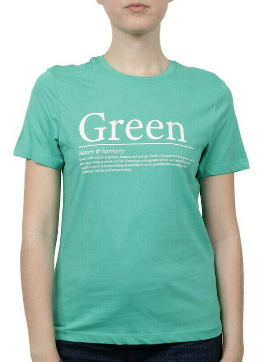 Only Γυναικείο Αθλητικό T-shirt Πράσινο