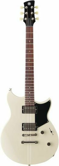 Yamaha Revstar RSE20 Elektrische Gitarre SG mit HH Tonabnehmerkonfiguration Vintage White
