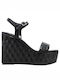 Nila 3 Platforme dama Negre