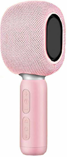 Andowl Μικρόφωνο Karaoke Ασύρματο KMC500 Ροζ