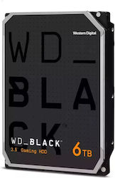 Western Digital WD Black 6TB HDD Σκληρός Δίσκος 3.5" SATA III 7200rpm για Desktop