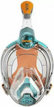 Seac Μάσκα Θαλάσσης Full Face με Αναπνευστήρα Παιδική Libera Kid XS/S σε Πορτοκαλί/Aquamarine χρώμα