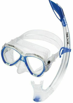 Seac Μάσκα Θαλάσσης Σιλικόνης με Αναπνευστήρα Elba MD σε Μπλε χρώμα