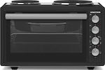 United EO-8722 Electric Countertop Oven 42lt with 2 Burners