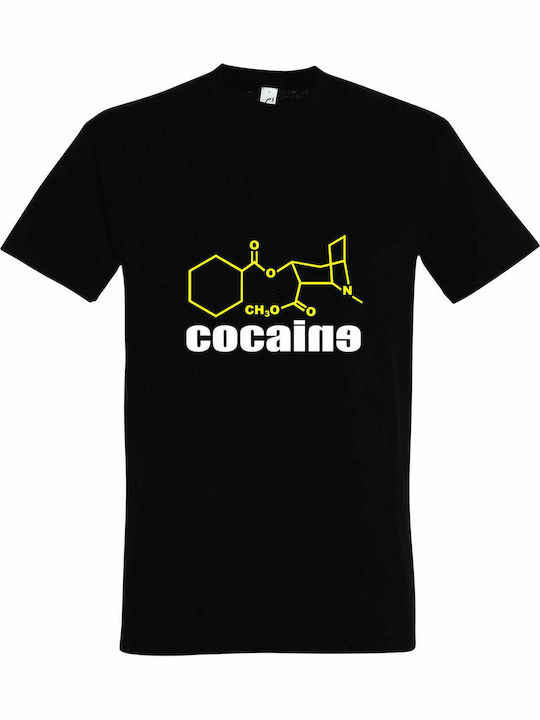Tricou Unisex " Molecula de cocaină ", negru