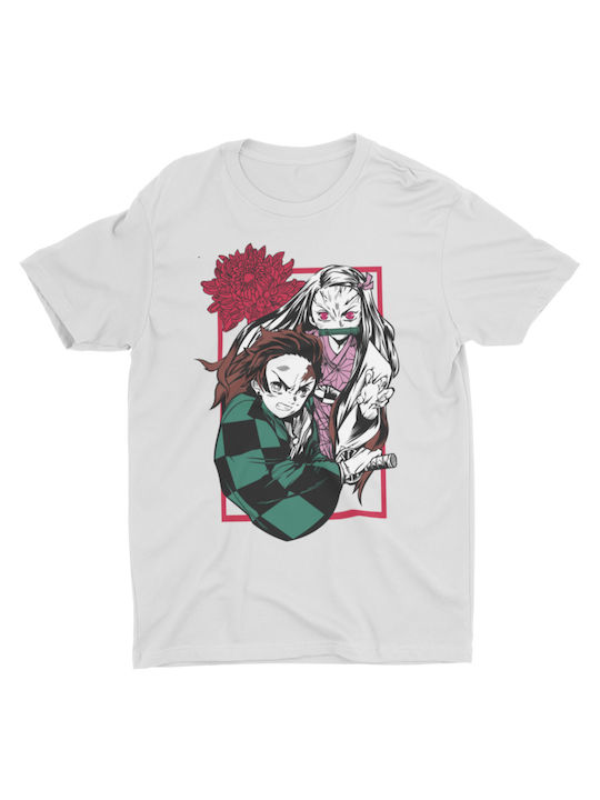 Demon Slayer - Tricou alb