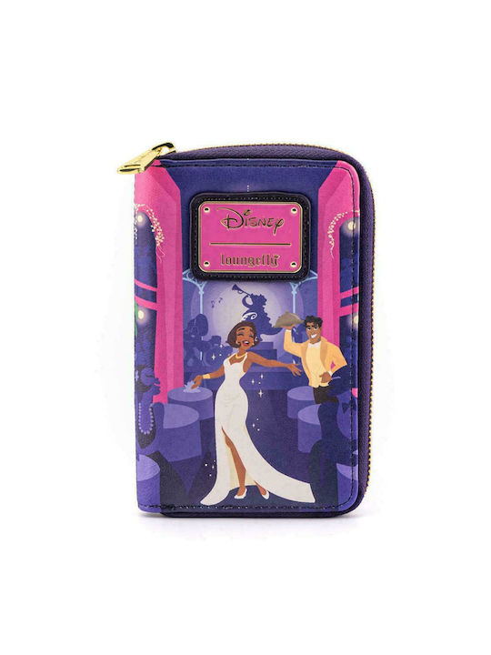 Loungefly The Princess and The Frog Tiana`s Palace Kids' Wallet for Girl Purple WDWA1795