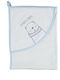 Bi Baby Hooded Baby Bath Towel Handsome Bear Ecru