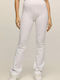 Bodymove Women's High Waist Flared Sweatpants White