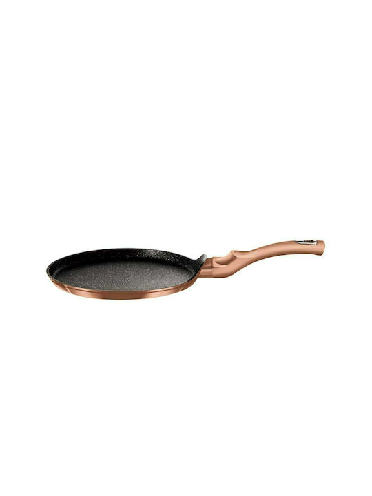 Berlinger Haus Metallic Line Crepe Maker made of Aluminum with Stone Coating Rose Gold Collection 25cm