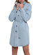 Sac & Co Teressa Mini Shirt Dress Dress Light Blue