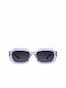 Meller Kessie Sunglasses with Purple Carbon Plastic Frame and Black Polarized Lens KES-PURPLECAR