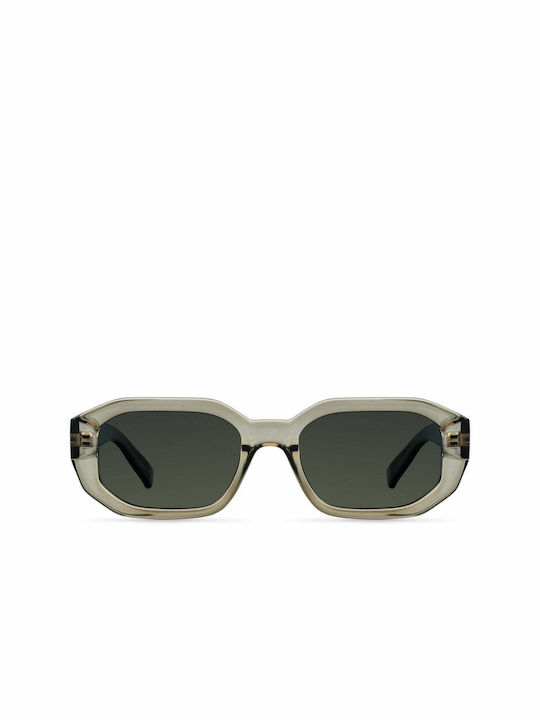 Meller Kessie Sunglasses with Stone Olive Plastic Frame and Black Polarized Lens KES-STONEOLI