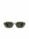 Meller Kessie Sunglasses with Stone Olive Plastic Frame and Black Polarized Lens KES-STONEOLI