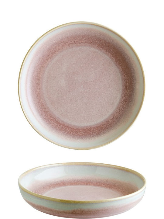 Bonna Porcelain Salad Bowl Pink 25x25cm 6pcs