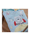Nef-Nef Homeware Blanket Nursery Swaddling Blankets Space Waffle Light Blue 80x110cm