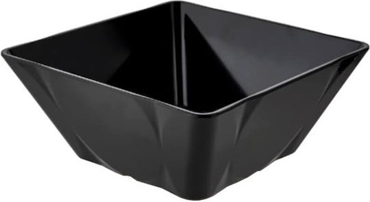 Tognana Melamine Salad Bowl Black 24x24cm