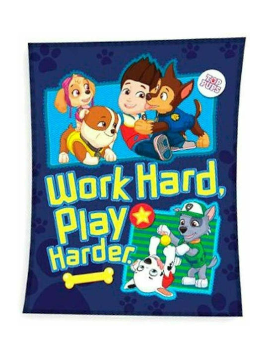 Aymax Blanket Cot Paw Patrol Fleece Multicolour 100x140cm