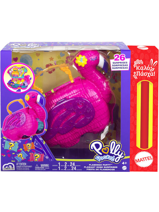 Polly Pocket Flamingo Pinata Easter Candle with Toys for 4+ Years Mattel