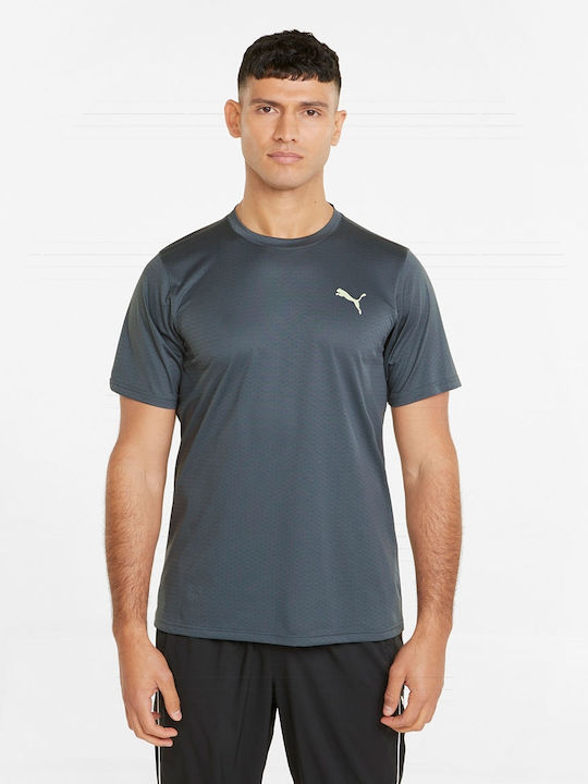 Puma Fav Blaster Men's Athletic T-shirt Short Sleeve Gray