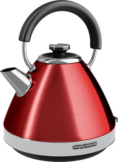 Morphy Richards Venture Pyramid Retro Кана 1.5лт 3000W Червен