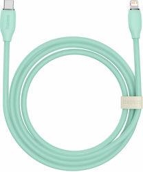 Baseus Jelly Liquid Silica Gel USB-C la Cablu Lightning 20W Verde 2m (CAGD020106)