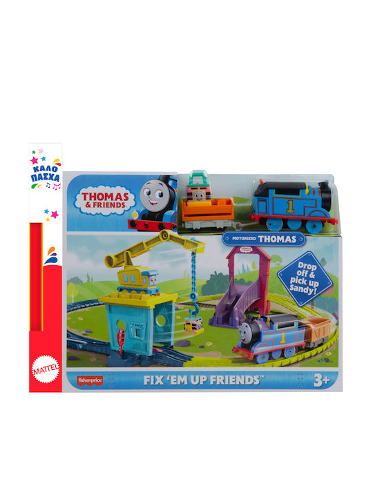 Thomas und seine Freunde Pista & Σταθμός Επισκευών mit την Κάρλι & τη Σάντι Fisher Price