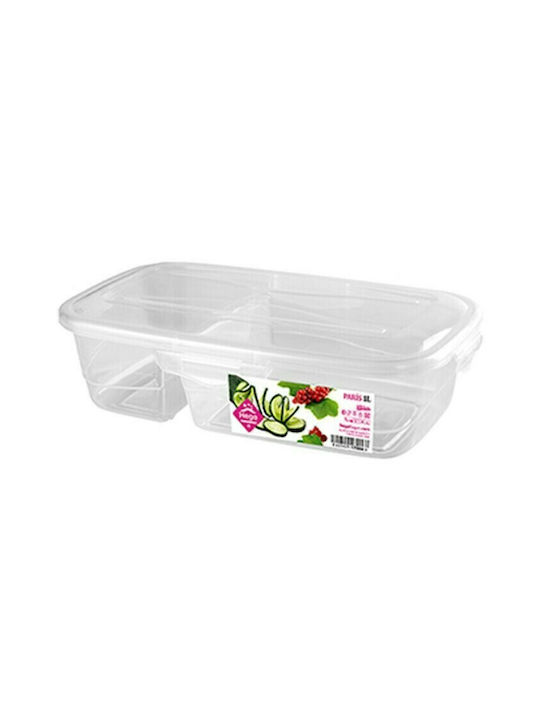 Venus Lunch Box Plastic Transparent 1000ml 1pcs